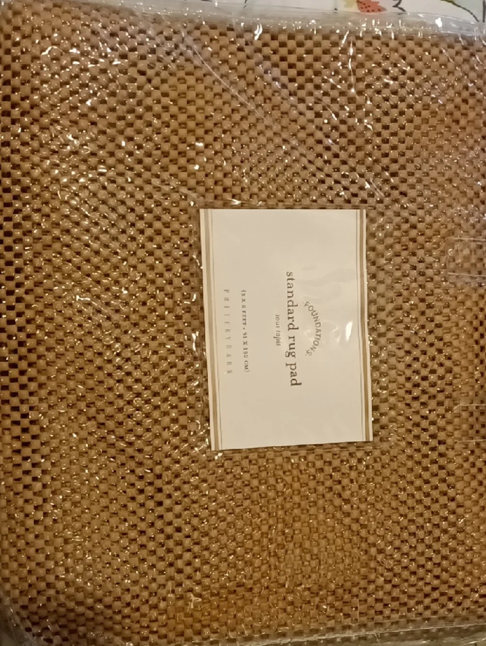 NEW Pottery Barn Standard Rug Pad 3 x 5 Feet New Old Stock